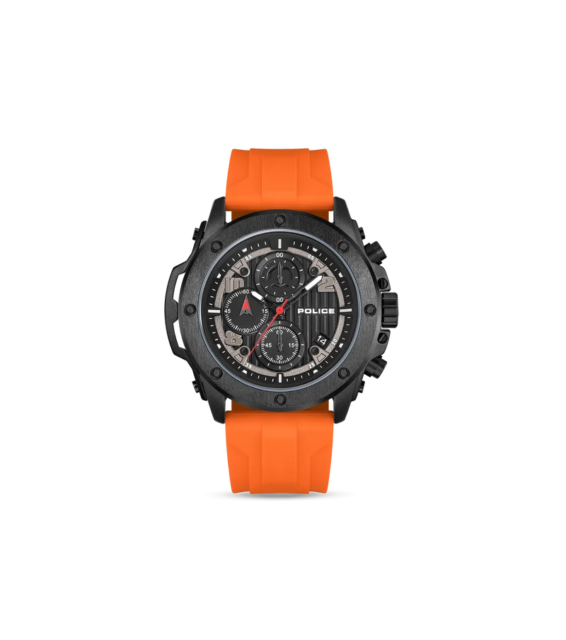 Police Clout Orb PEWGO00777X1 Herrenuhr Blau • Chronograph • Austauschbare Armbänder