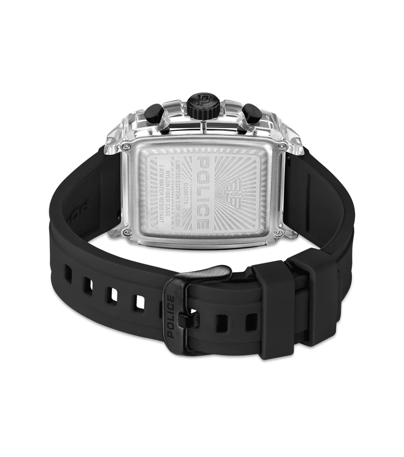 Police Clout Octet PEWGO00776X1 Herrenuhr Transparent • Quarz-Chronograph • 8 austauschbare Armbänder
