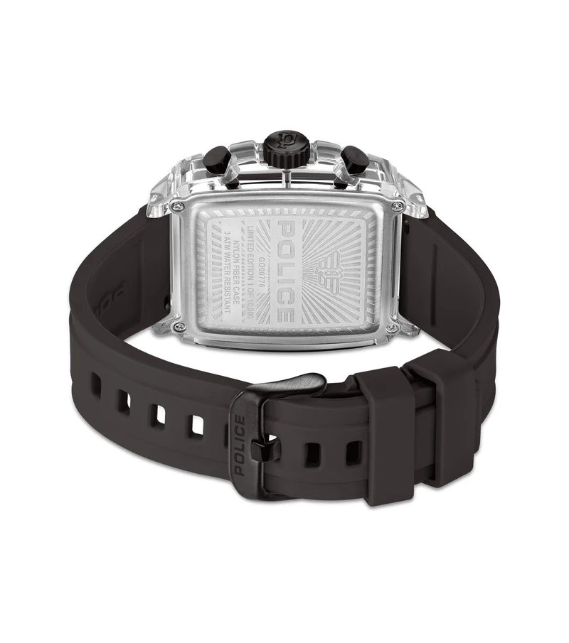 Police Clout Octet PEWGO00776X1 Herrenuhr Transparent • Quarz-Chronograph • 8 austauschbare Armbänder