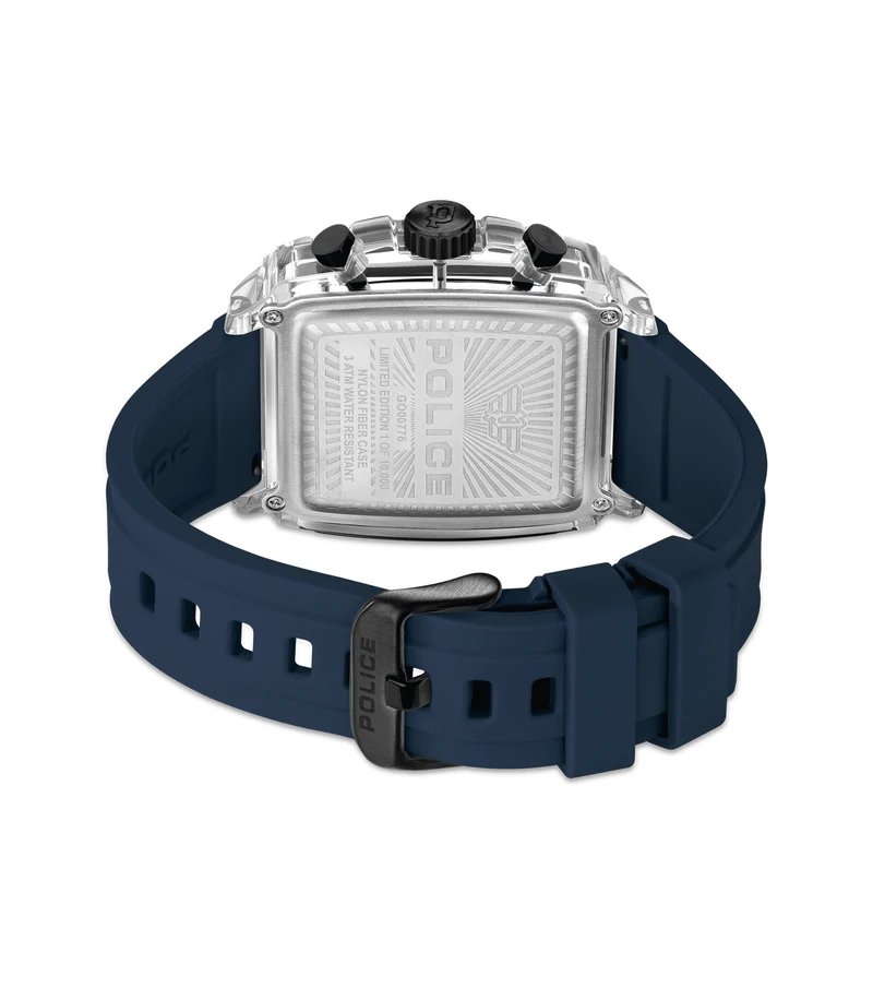 Police Clout Octet PEWGO00776X1 Herrenuhr Transparent • Quarz-Chronograph • 8 austauschbare Armbänder