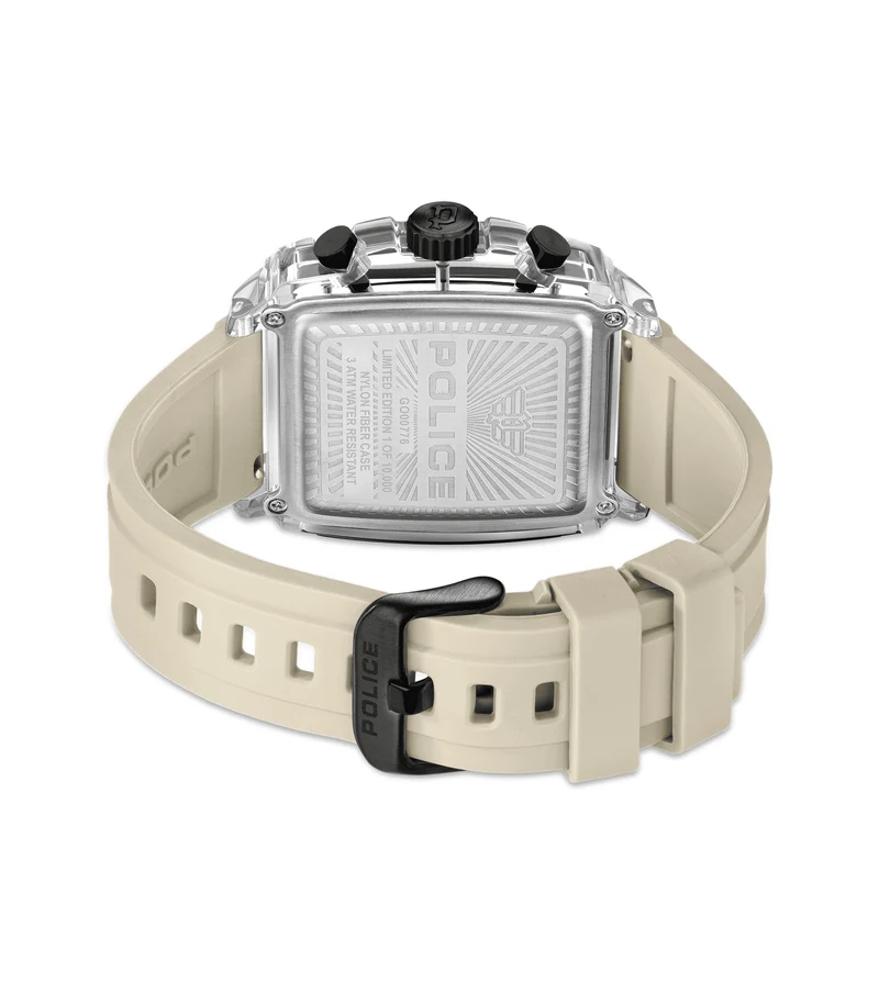 Police Clout Octet PEWGO00776X1 Herrenuhr Transparent • Quarz-Chronograph • 8 austauschbare Armbänder