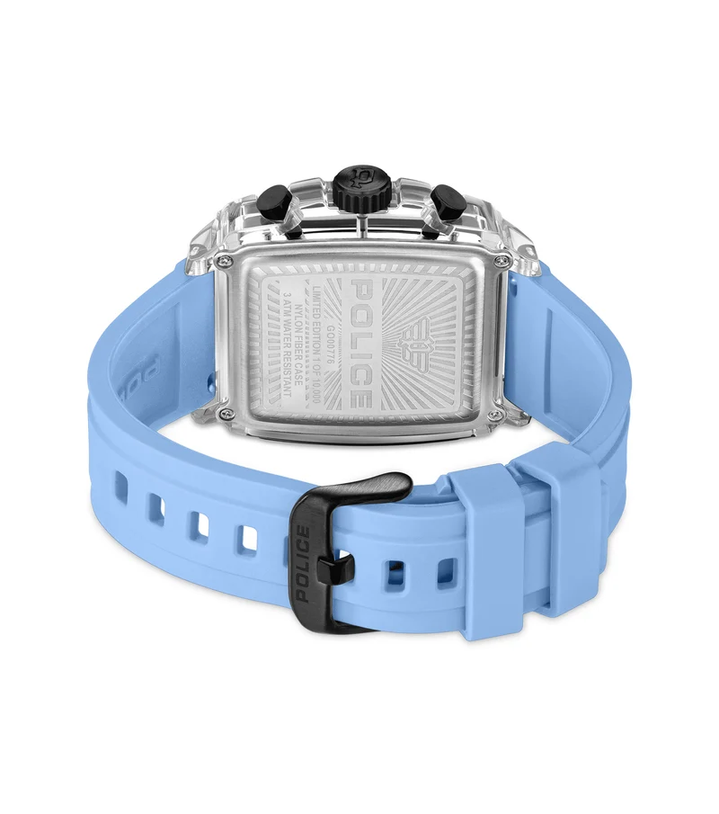 Police Clout Octet PEWGO00776X1 Herrenuhr Transparent • Quarz-Chronograph • 8 austauschbare Armbänder