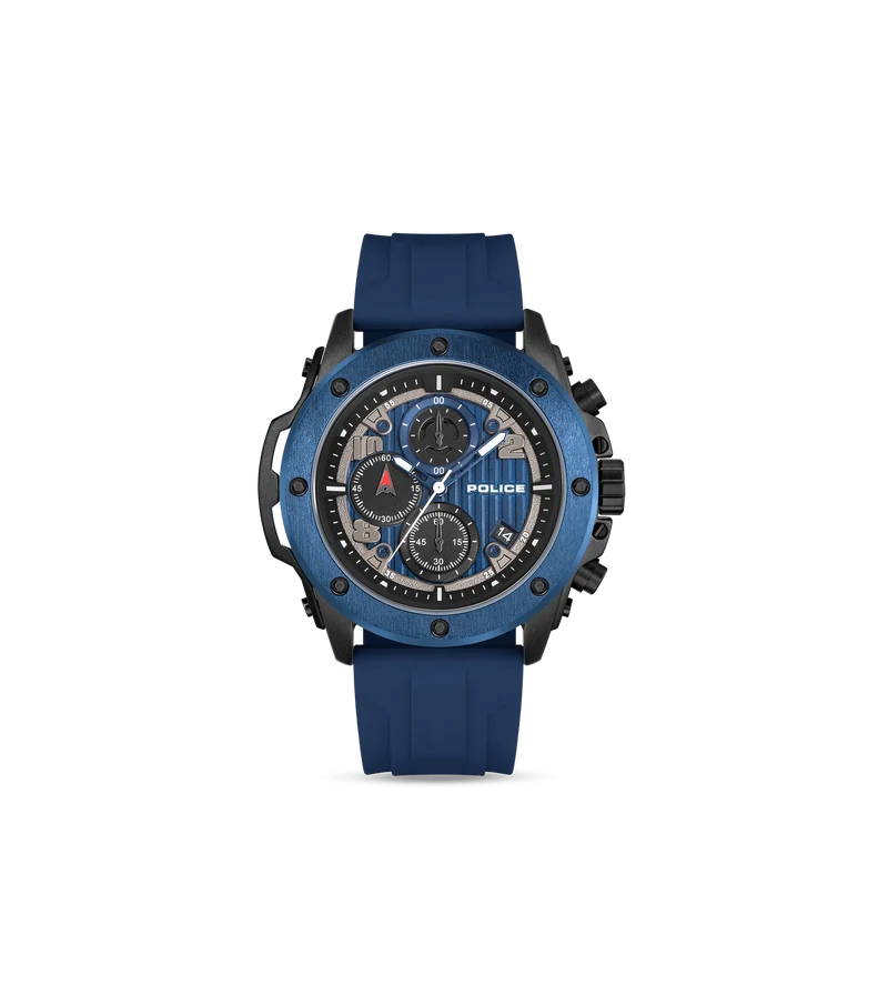 Police Clout Orb PEWGO00777X0 Herrenuhr Transparent • Chronograph • Austauschbare Armbänder