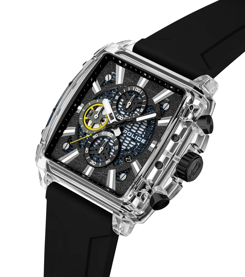 Police Clout Octet PEWGO00776X0 Herrenuhr Schwarz • Quarz-Chronograph • 8 austauschbare Armbänder