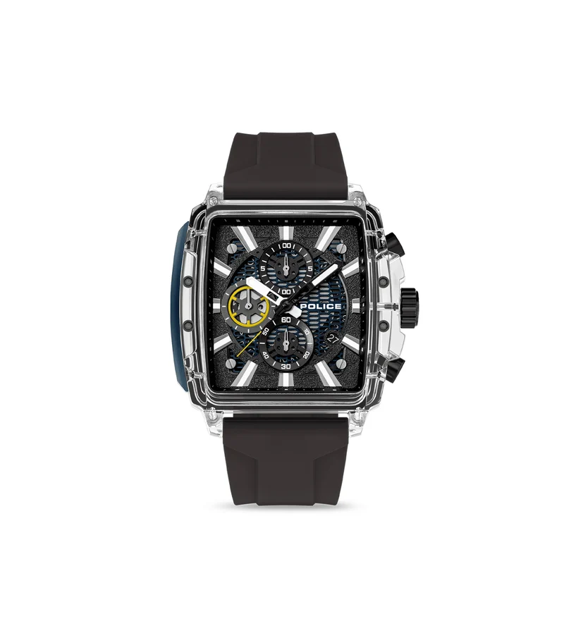 Police Clout Octet PEWGO00776X0 Herrenuhr Schwarz • Quarz-Chronograph • 8 austauschbare Armbänder