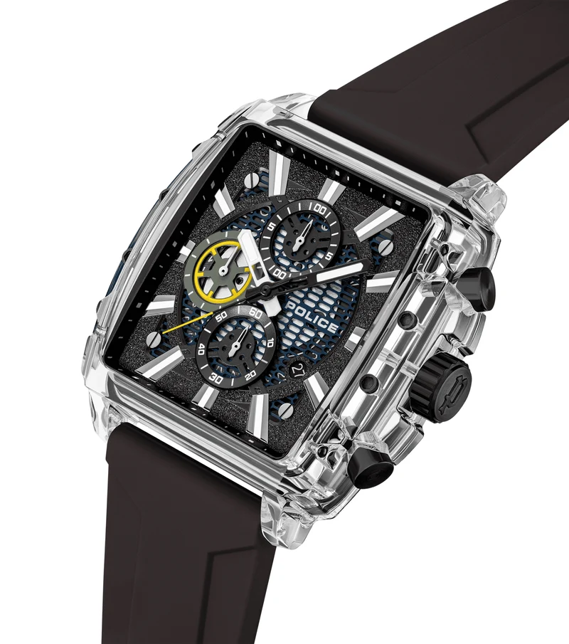 Police Clout Octet PEWGO00776X0 Herrenuhr Schwarz • Quarz-Chronograph • 8 austauschbare Armbänder