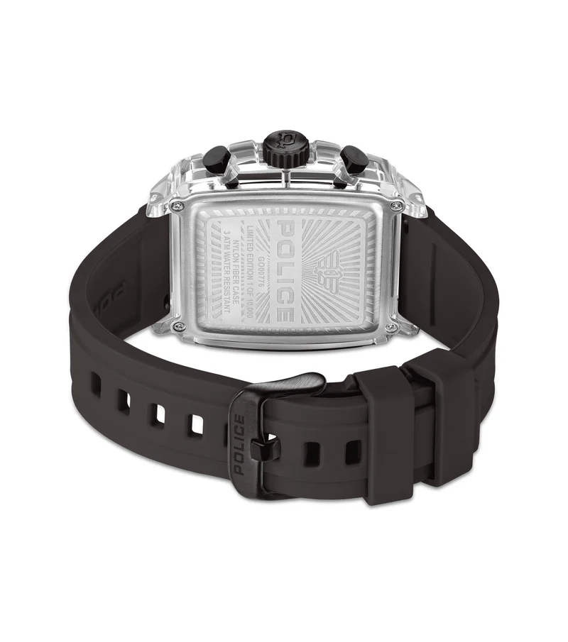 Police Clout Octet PEWGO00776X0 Herrenuhr Schwarz • Quarz-Chronograph • 8 austauschbare Armbänder