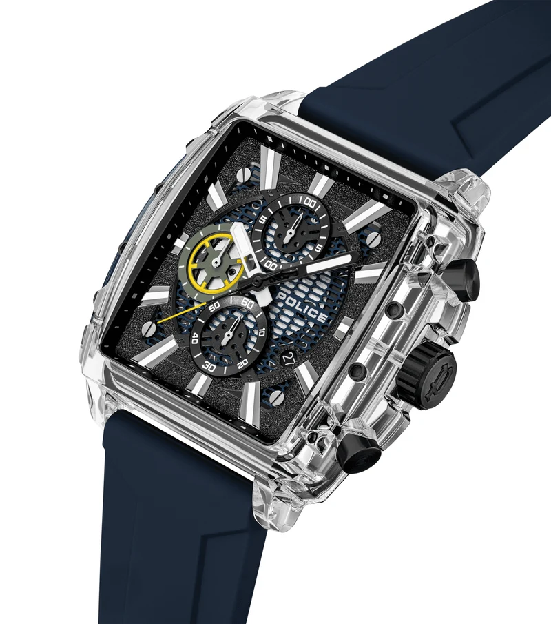 Police Clout Octet PEWGO00776X0 Herrenuhr Schwarz • Quarz-Chronograph • 8 austauschbare Armbänder
