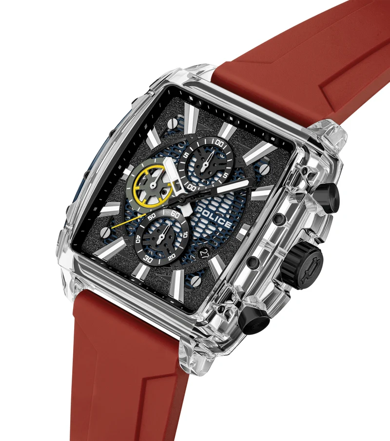 Police Clout Octet PEWGO00776X0 Herrenuhr Schwarz • Quarz-Chronograph • 8 austauschbare Armbänder