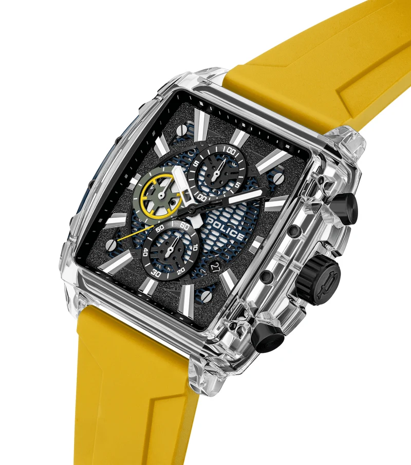 Police Clout Octet PEWGO00776X0 Herrenuhr Schwarz • Quarz-Chronograph • 8 austauschbare Armbänder