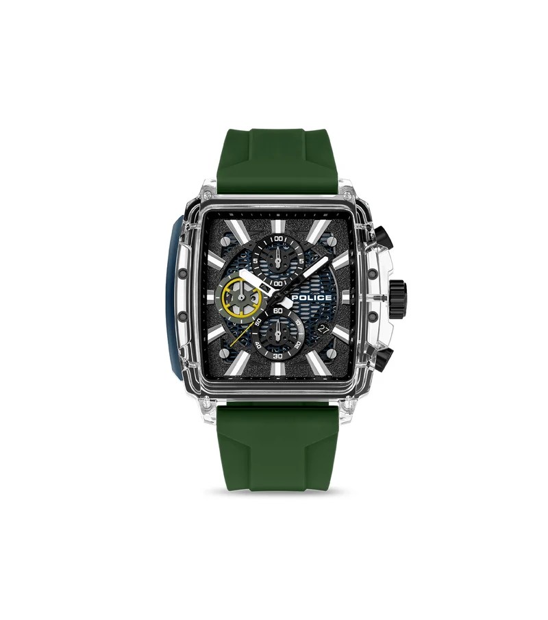 Police Clout Octet PEWGO00776X0 Herrenuhr Schwarz • Quarz-Chronograph • 8 austauschbare Armbänder