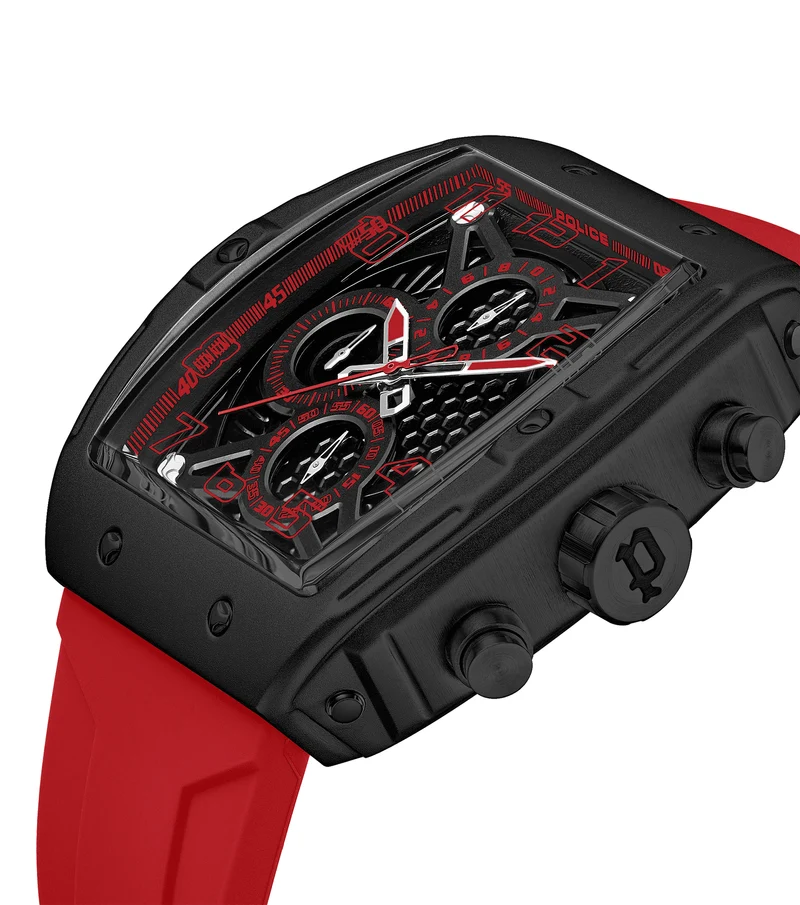 Police Coswig PEWGO0063105 Herrenuhr Schwarz • Mineralglas • Quarz-Chronograph