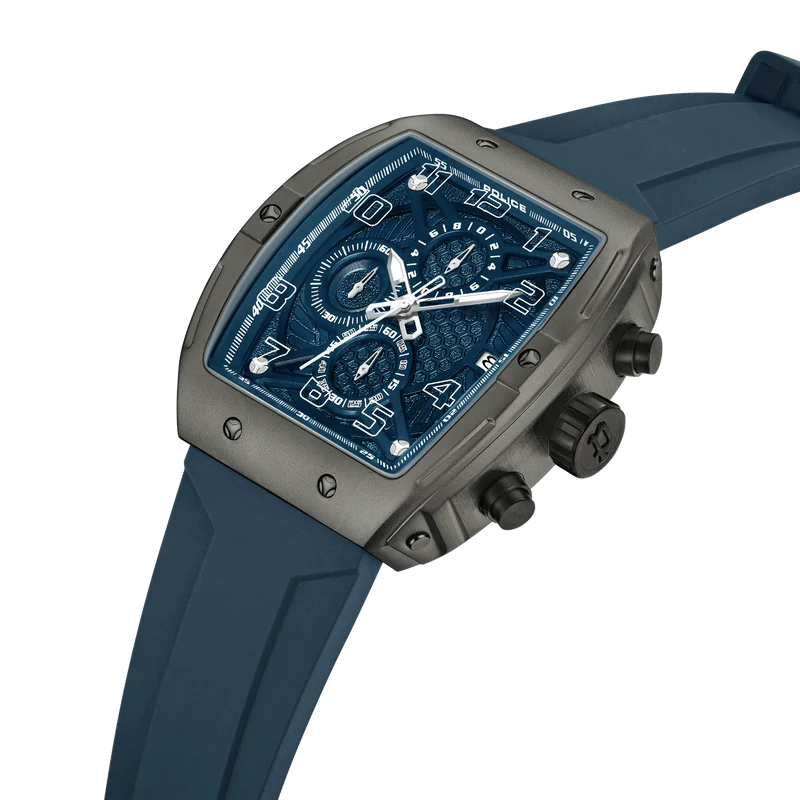 Police Coswig PEWGO0063102 Herrenuhr Blau • Quarz-Chronograph • Leichtmetallgehäuse mit IP-Beschichtung
