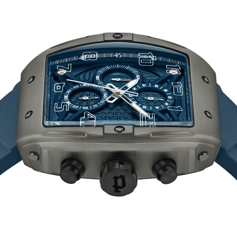 Police Coswig PEWGO0063102 Herrenuhr Blau • Quarz-Chronograph • Leichtmetallgehäuse mit IP-Beschichtung