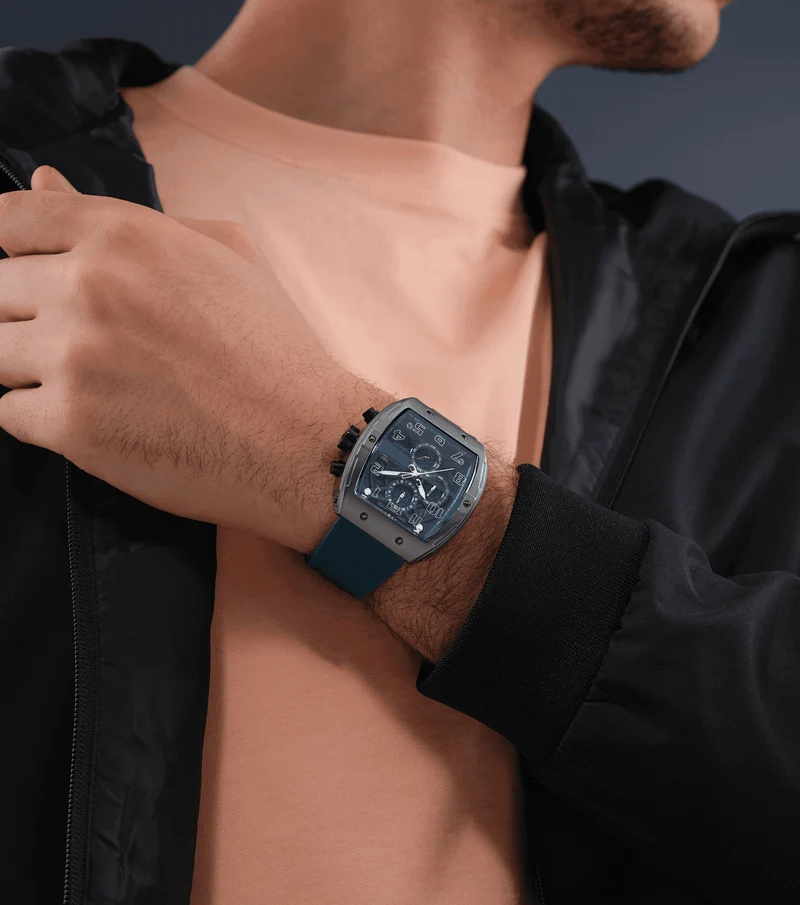Police Coswig PEWGO0063102 Herrenuhr Blau • Quarz-Chronograph • Leichtmetallgehäuse mit IP-Beschichtung