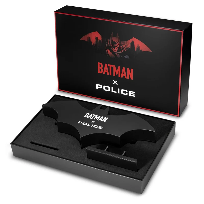 Police Dark Side PEWGN0075401 Herrenuhr Schwarz • Batman x Police Limited Edition • Mineralglas