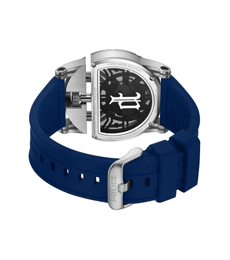 Police Daintree 2.0 PEWGM0081509 Herrenuhr Blau • Silikon-Armband • 5 ATM Wasserdichtigkeit