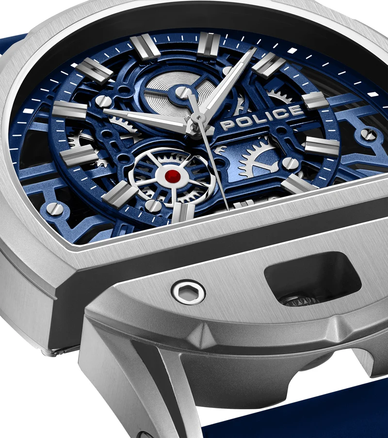 Police Daintree 2.0 PEWGM0081509 Herrenuhr Blau • Silikon-Armband • 5 ATM Wasserdichtigkeit