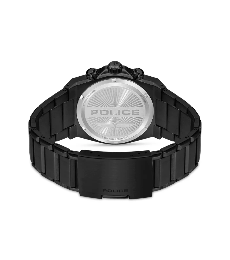 Police Airflow PEWGK2239106 Herren • Chronograph • IP-Schwarz Edelstahlarmband
