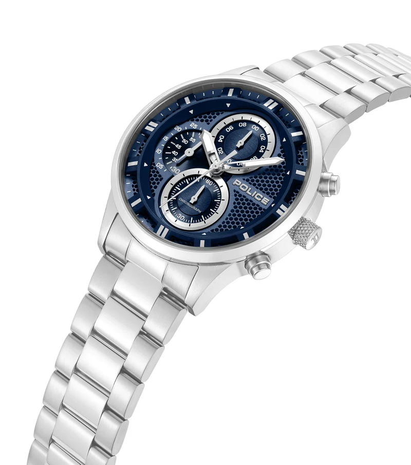 Police Levuka PEWGK0092502 Herrenuhr Silber • Mineralglas • Multifunktion