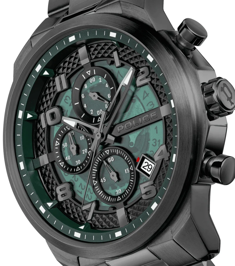 Police Soul PEWGK0053903 Herrenuhr Grau • Multifunktionswerk • 5 BAR Wasserdicht