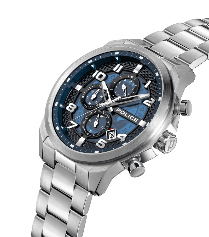 Police Soul PEWGK0053901 Herrenuhr Silber • Multifunktions-Chronograph • 5 ATM Wasserschutz