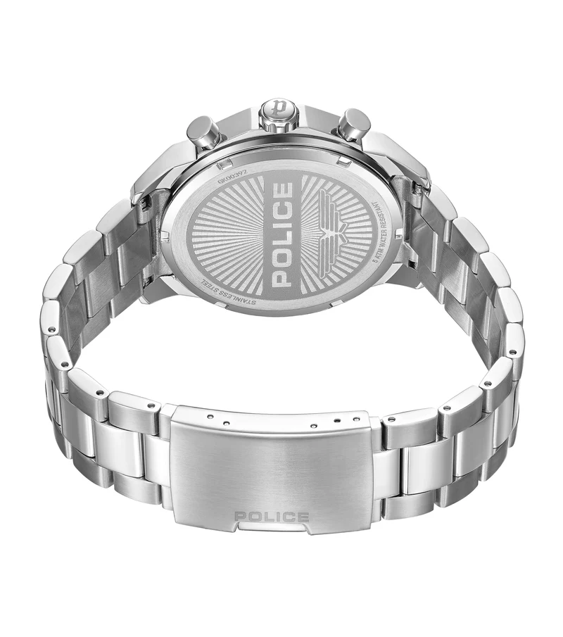 Police Reactor PEWGK0039207 Herrenuhr Silber • Multifunktionswerk • Edelstahlarmband