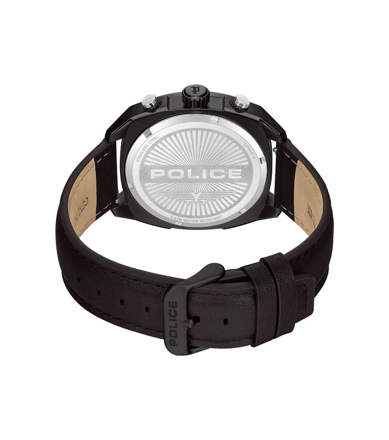 Police Portland PEWGF00814X2 Herrenuhr Mehrfarbig • Chronograph • Set mit zwei Armbändern