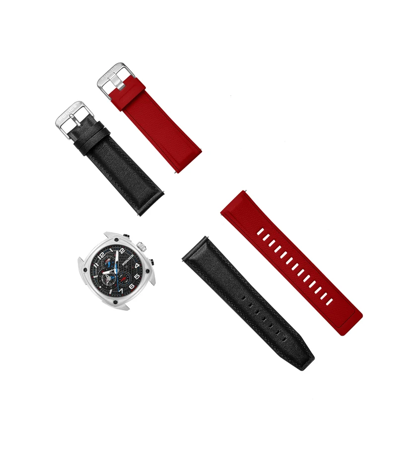 Police Portland PEWGF00814X1 Herrenuhr Silber • Multifunktions-Chronograph • Squircle-Gehäuse