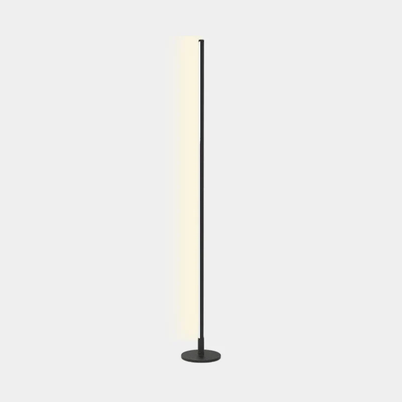 Slanke Staande LED Lamp Dimbaar met Afstandsbediening Aluminium IJzer Acryl Zwart Wit Modern Minimalistisch | Sansoti