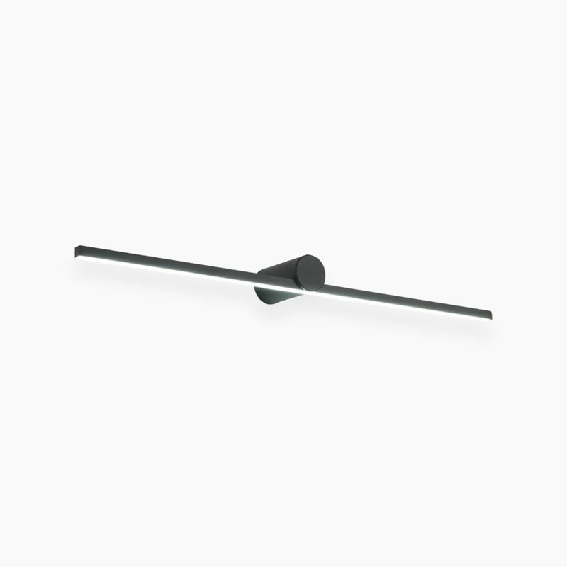 Lineaire Badkamerlamp Zwart Metaal LED Wandverlichting Spiegel Modern Minimalistisch Design 60-150cm | Sansoti