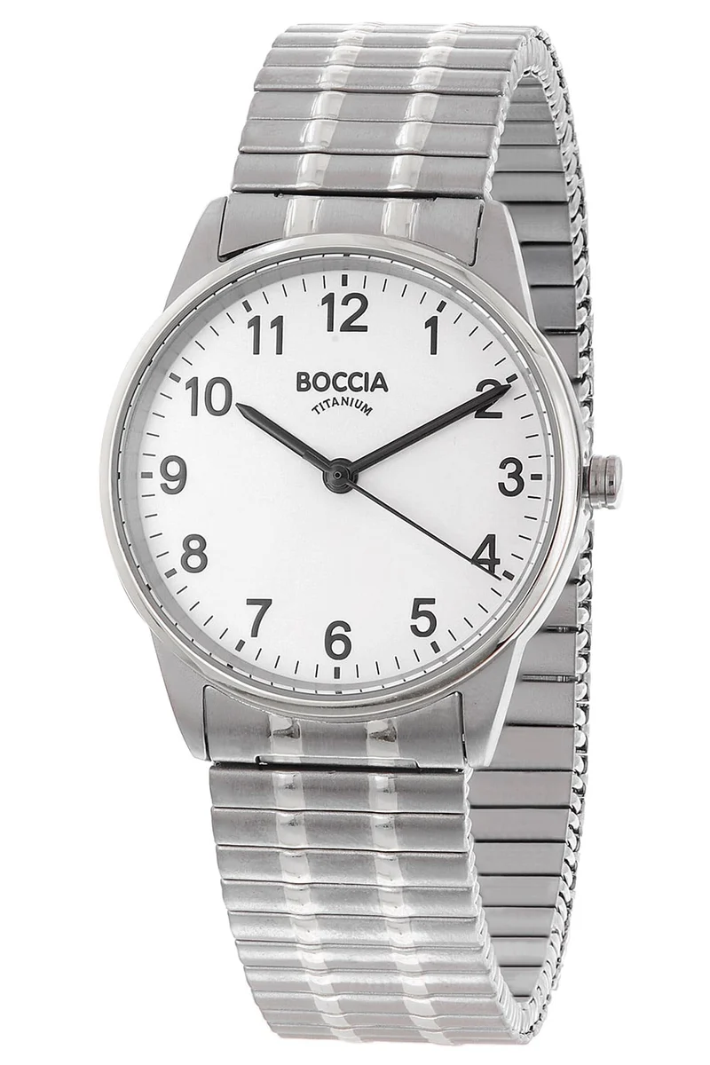 Boccia 3369-01 Damen Armbanduhr Titan • Mineralglas • Zugband Titan