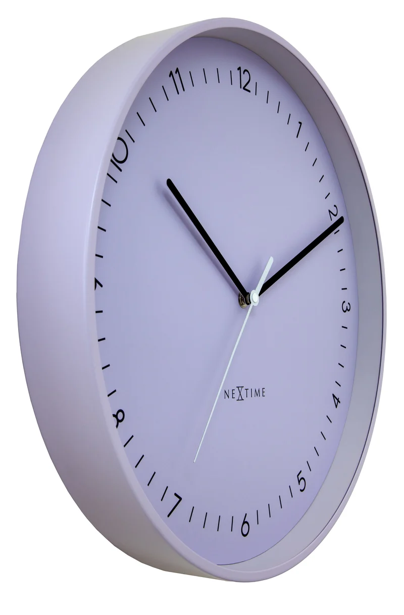Wall clock 40cm-Silent-Metal-NeXtime 'Berlin L'