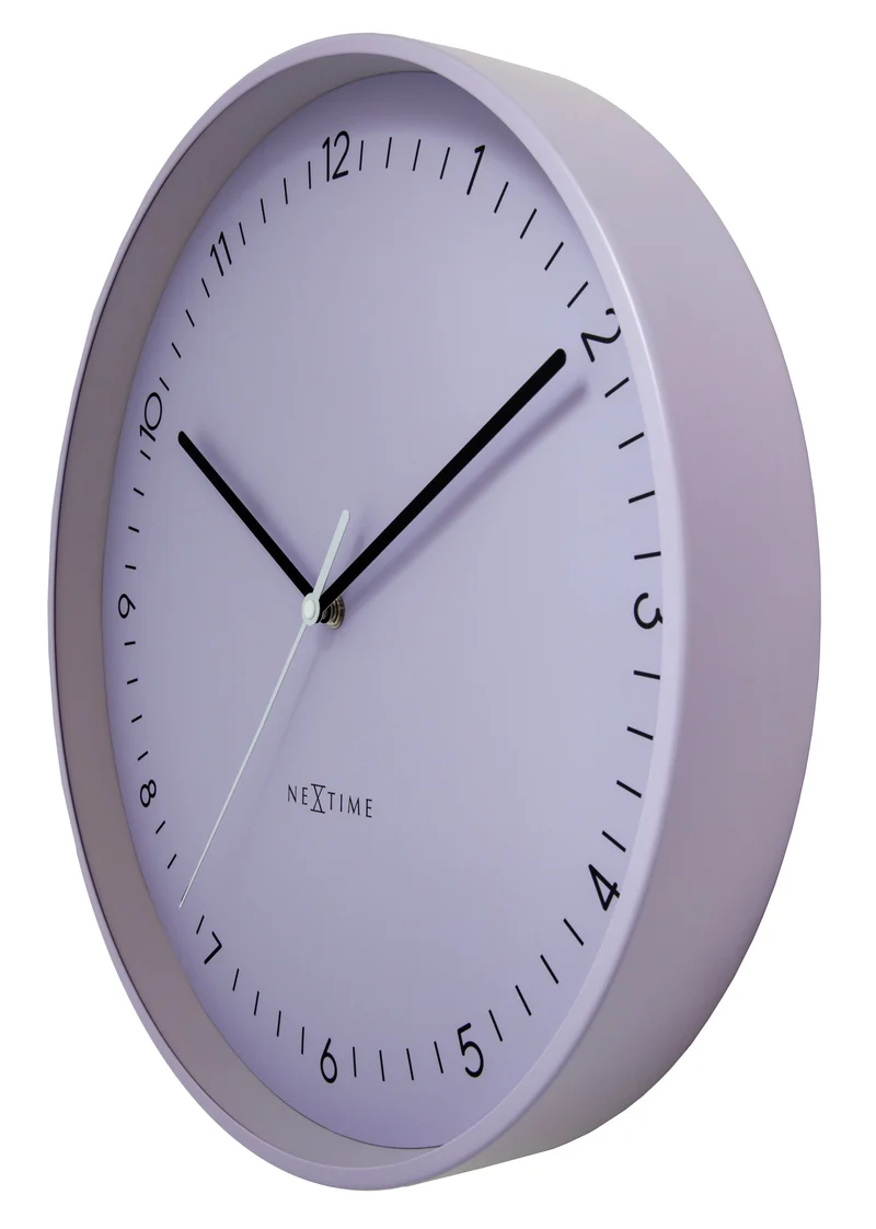 Wall clock 40cm-Silent-Metal-NeXtime 'Berlin L'