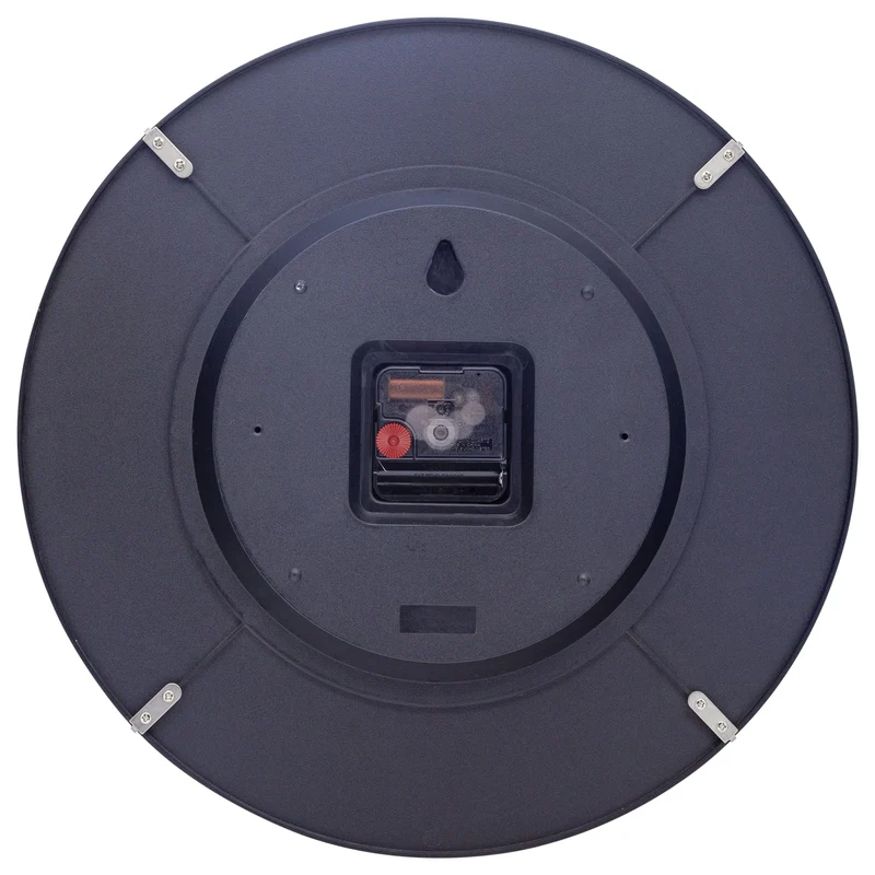 Wall Clock 35cm Domed Glass Lens - Silent - Glass -"Shade"