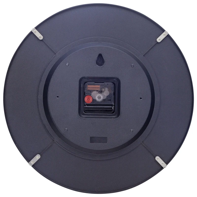 Wall Clock 35cm Domed Glass Lens - Silent - Glass -"Shade"