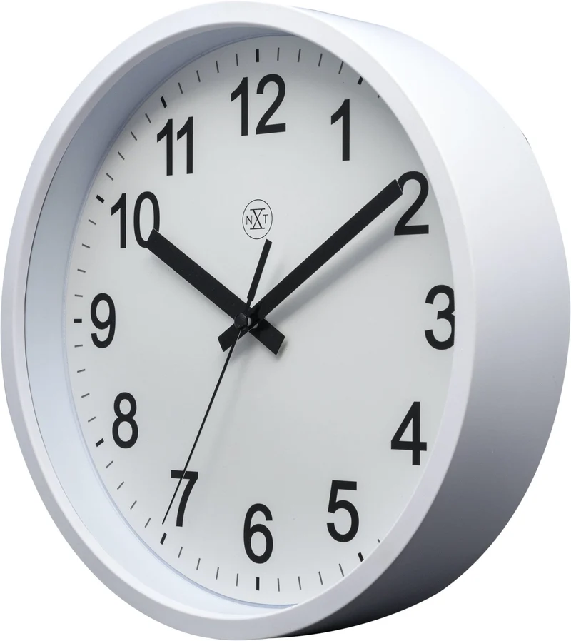 Wall clock - 25,5 cm - Plastic - 'Robust'