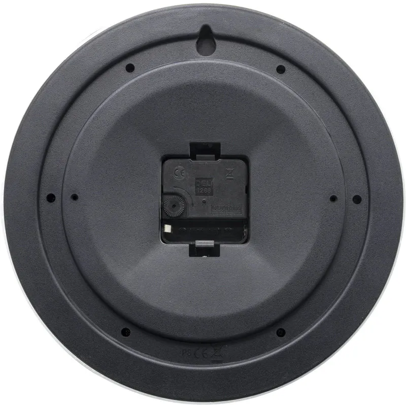 Wall clock - 25,5 cm - Plastic - 'Robust'