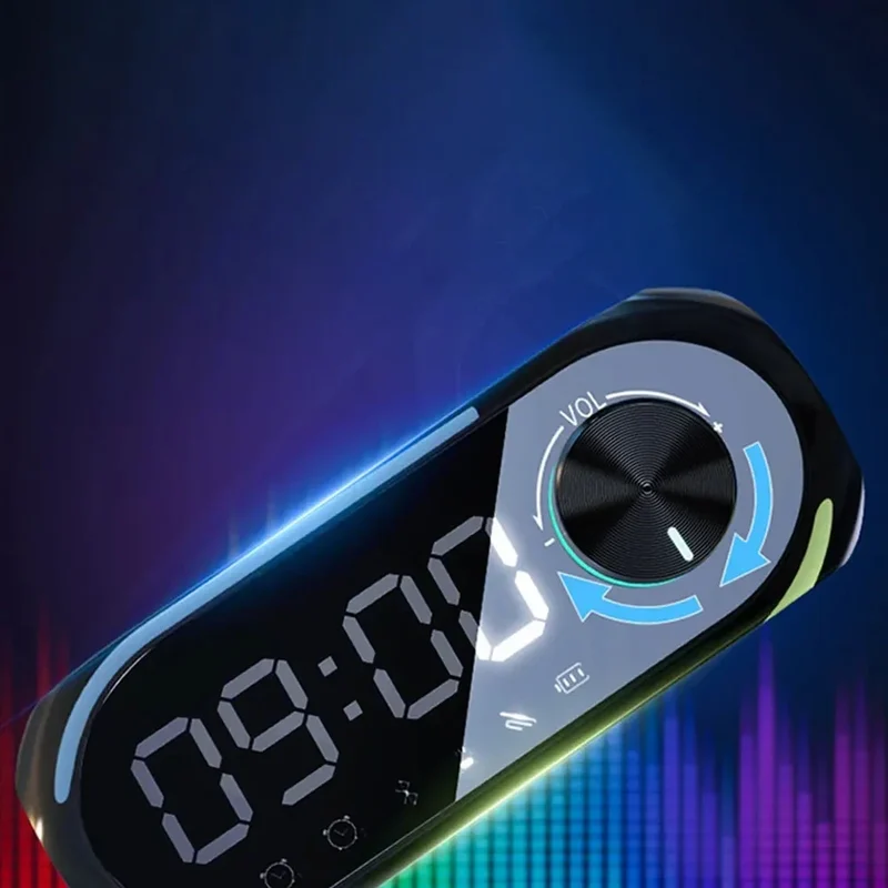 Radiowecker mit Bluetooth Lautsprecher und Licht