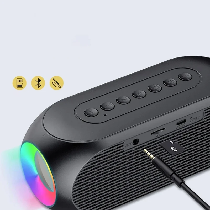 Radiowecker mit Bluetooth Lautsprecher und Licht