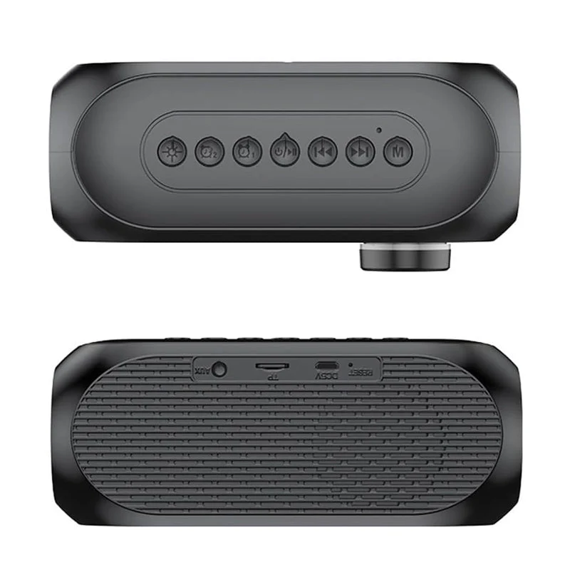 Radiowecker mit Bluetooth Lautsprecher und Licht