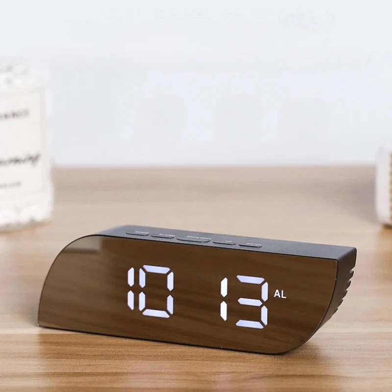 Moderner Design Lichtwecker mit Spiegeldisplay