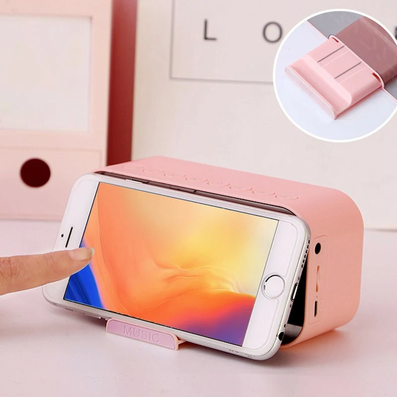 Smarter Bluetooth Wecker in Rosa