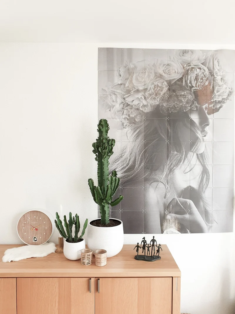 Wall clock - 30 cm - ABS - 'Nightingale'