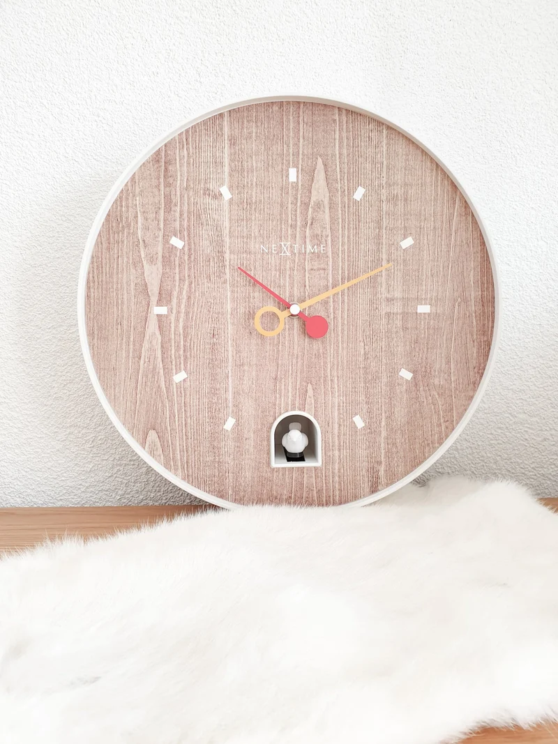 Wall clock - 30 cm - ABS - 'Nightingale'