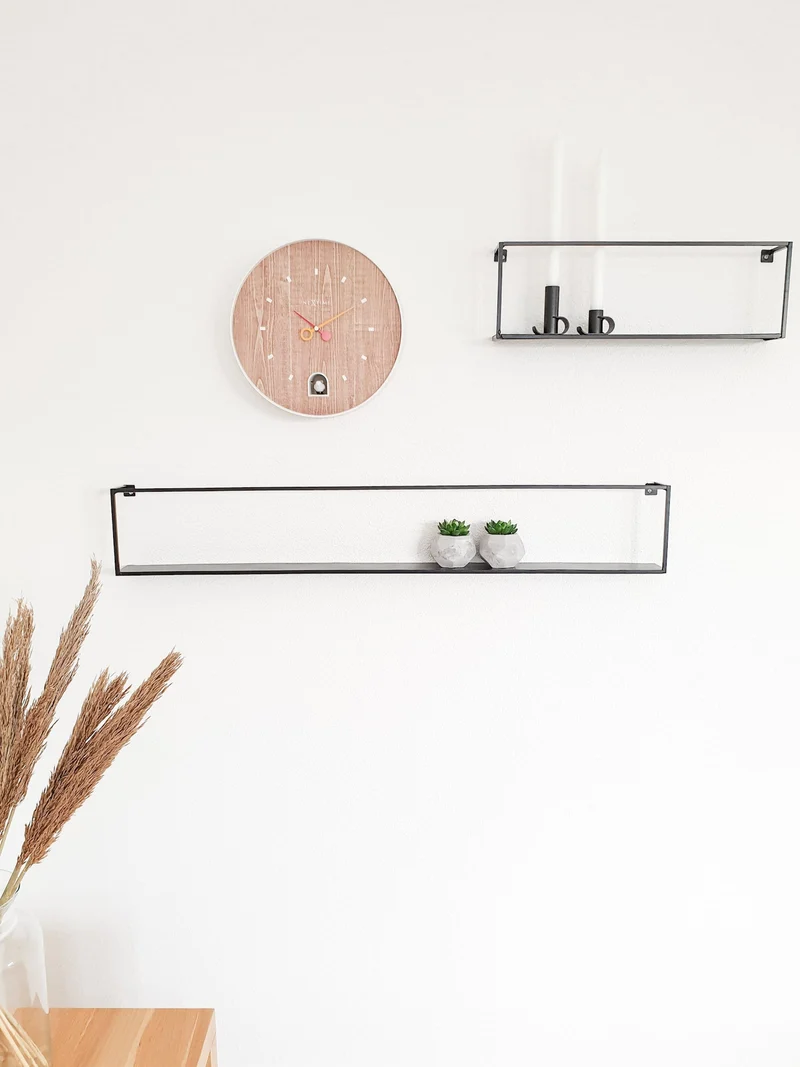 Wall clock - 30 cm - ABS - 'Nightingale'