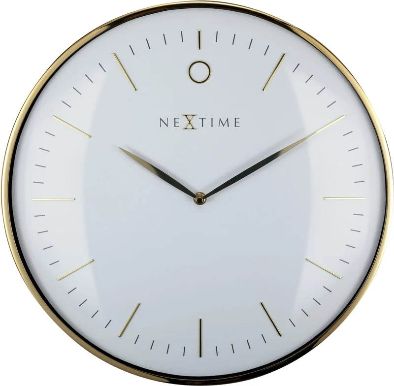Wall clock- 40 cm - Metal - Dome shaped glass- 'Glamour'