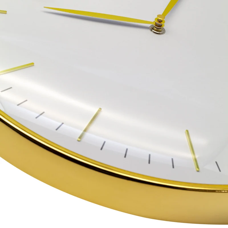 Wall clock- 40 cm - Metal - Dome shaped glass- 'Glamour'