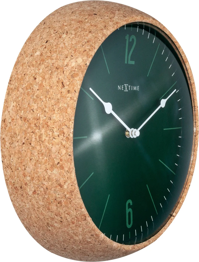 Wall clock - 30 cm - Cork / Glass - 'Cork'