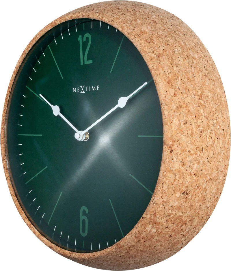 Wall clock - 30 cm - Cork / Glass - 'Cork'
